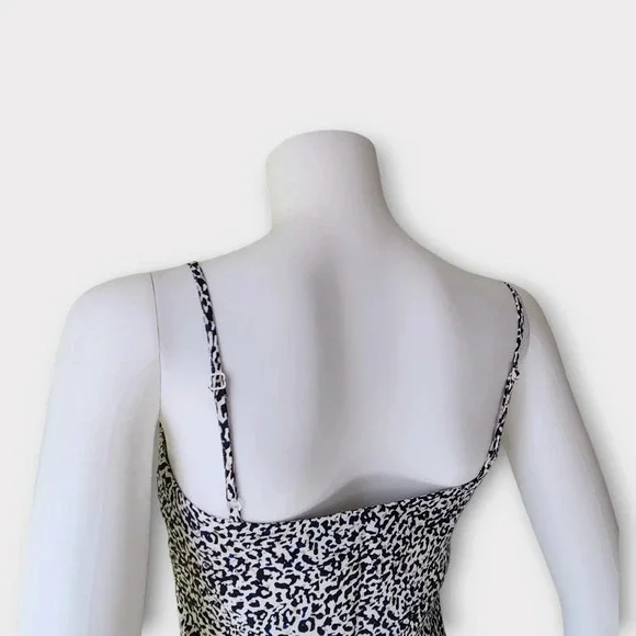 Express Slip Dress Size XS Mini Animal Print 90s Y2K - Picture 6 of 10